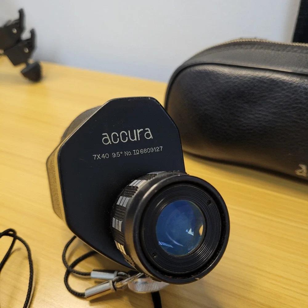Accura Photo‎ Monocular 7x40 With Original Leather Carry Case Vintage Optics